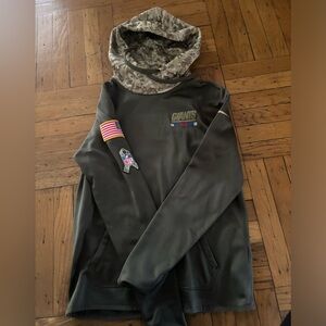 Nike NFL Team NY GIANTS Veterans Day USA Hoodie (olive green)